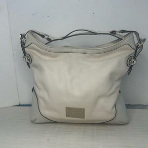 Large Michael Michael Kors  hobo in ivory pebbled leather.